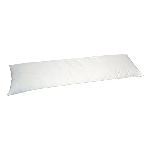Bleu Câlin Almohada Cilíndrica Aplanada, Memoria de Forma, Blanco, 160x40 cm, TMFW160
