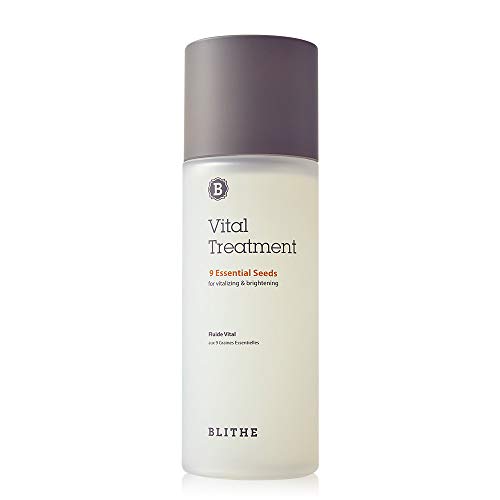 BLITHE Tratamiento vital 9 Tónico de esencia de semillas esenciales con niacinamida - Tónico facial aclarador con té verde, hinojo y chía para pieles sensibles 150 ml