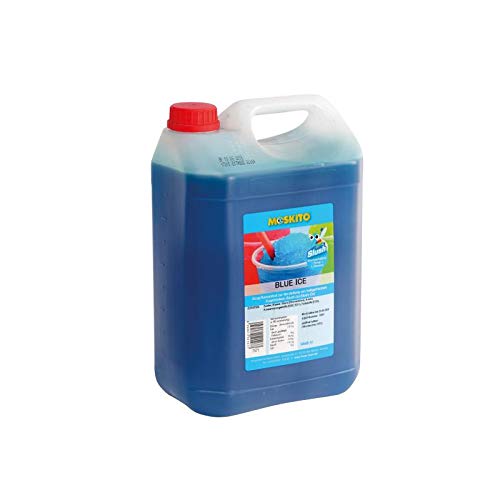 Blue Ice Schlumpf Blau Jarabe para granizados, granizado sin azote, mezcla de frutas pitufo Azul Claro 5 l (Paquete de 1)