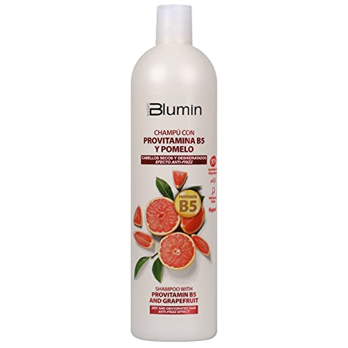 Blumin Champú efecto Anti-Frizz con Pomelo y Provitamina B5, Cabellos Secos y Deshidratados, 1000 ml