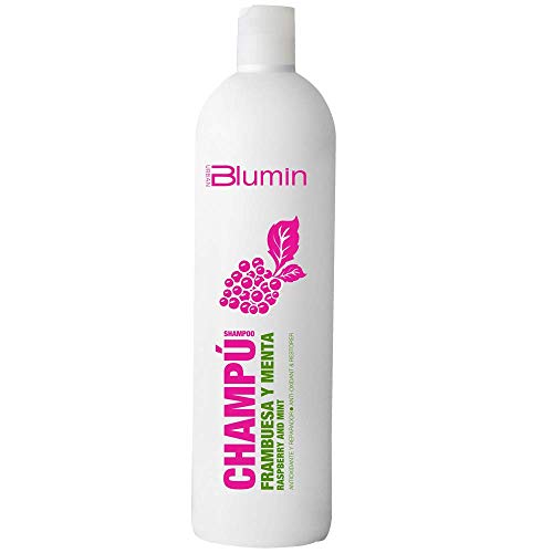 Blumin Champú Purificante y Protector de Frambuesa y Menta Efecto Sedoso y Ultrabrillante Antioxidación, 1000 ml