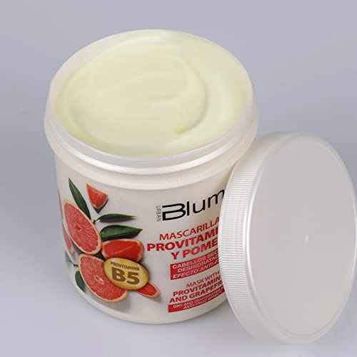 Blumin Mascarilla efecto Anti-Frizz con Pomelo y Provitamina B5, para Cabellos Secos y Deshidratados, 700 ml