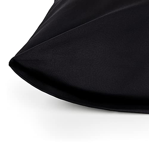 Blumtal Juego de Sábanas - Set de 4 Piezas, Sábana Bajera Ajustable Cama 135, Encimera 220x275 + 2 Fundas de Almohada 50x80cm, Negro