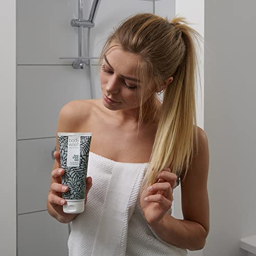 Body Wash de Australian Bodycare, 200 ml | Gel de ducha con aceite de árbol del té| Para el uidado diario de manchas, granos, pie de atleta, hongos, acné, olores corporales o de los pies