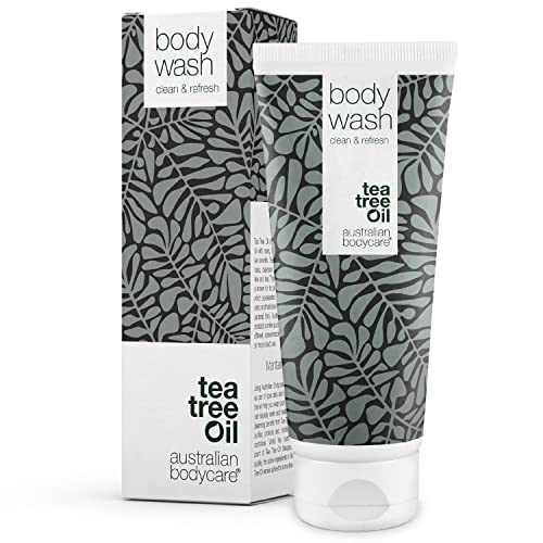 Body Wash de Australian Bodycare, 200 ml | Gel de ducha con aceite de árbol del té| Para el uidado diario de manchas, granos, pie de atleta, hongos, acné, olores corporales o de los pies