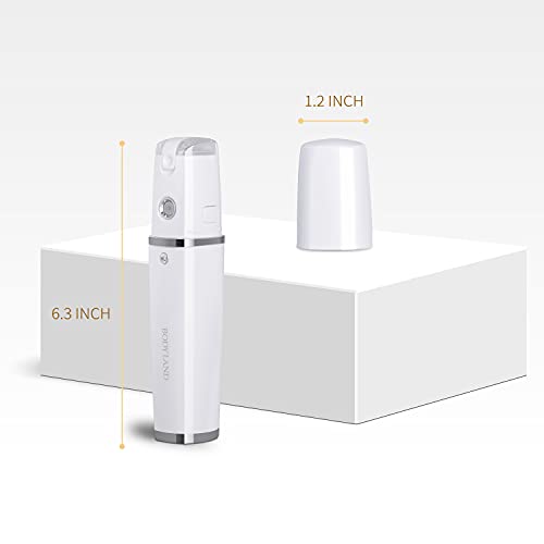 BodyLand Nano Pulverizador Corporal Portátil - Spray Vaporizador Atomizador Alta Frecuencia | Nano-Iones (Leche, Perfume, Esencias, Gel, Loción, Agua, Tónico Facial) No Afecta al Maquillaje (500 mAh)