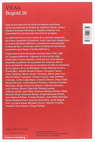 Bogotá-39: Nuevas voces de ficción latinoamericanas (Narrativa)