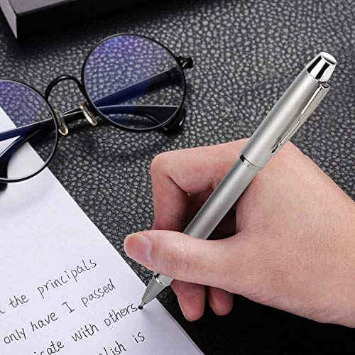 Bolígrafo -3 Bolígrafos de Metal Noble, Para uso Comercial y Escolar Masculino y Femenino, Bolígrafo Exquisito Para Regalos de Cumpleaños de Empresa, Viene con 3 Recambios Adicionales de 0,5 mm