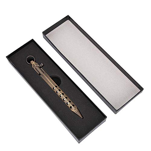 Bolígrafo de firma de bronce, estilo retro Bolígrafo antideslizante Plumas delicadas portátiles de estilo vintage Bolígrafos ejecutivos para la firma y la colección de negocios