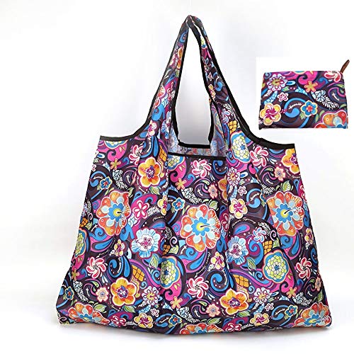 Bolsa Compra Plegable,reutilizable Bolsa de Compras Lavable, para Shopping
