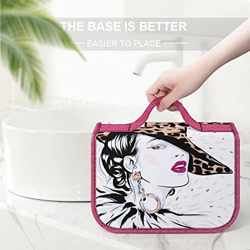 Bolsa De Cosméticos De Maquillaje Resistente Al Agua Mujer Glamour Neceser Bolsa De Viaje con Gancho para Colgar