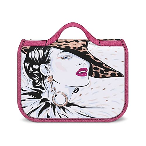 Bolsa De Cosméticos De Maquillaje Resistente Al Agua Mujer Glamour Neceser Bolsa De Viaje con Gancho para Colgar