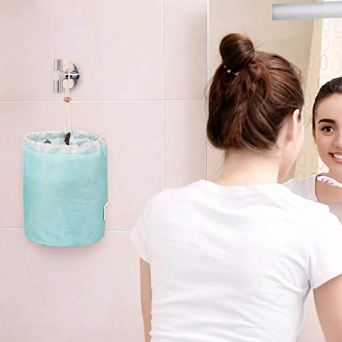 Bolsas de Cosméticos Cilíndricas, XiYee 4 Piezas Neceser Cosmético Cosmetic, Bolsa de Maquillaje Viaje, Neceser Maquillaje Impermeable con Cordón, Cosmética Bolsa de Lavad para Mujer Niña（A