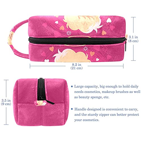 Bolso de Cosméticos Neceser de Viaje para Mujer y Niñas Organizador de Bolso Cosmético Accesorios de Viaje Estuche de Maquillaje Ángel, Caricatura