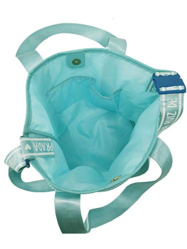 Bolso de mujer bandolera turquesa con asa para hombro shopper de malla Agatha Ruiz de la Prada