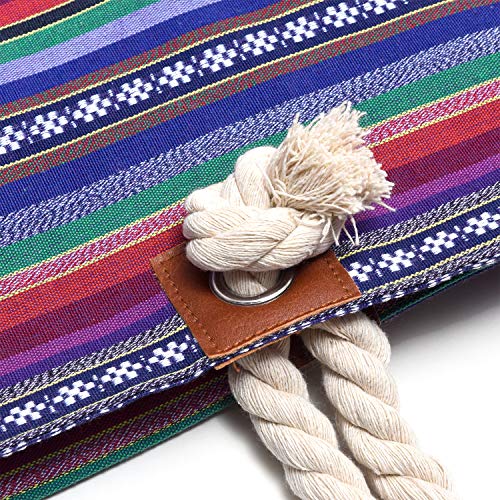Bolso de Playa Grande Impermeable con Cremallera Bolso de Hombro Vida Hippie