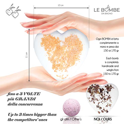 Bomba de Baño Hecha en ITALIA | 6 piezas | Bombas de Baño Orgánicas Perfumadas Efervescentes Con Colorante Natural y Veganas | Baño Relajante para adultos y niños | Set de regalo