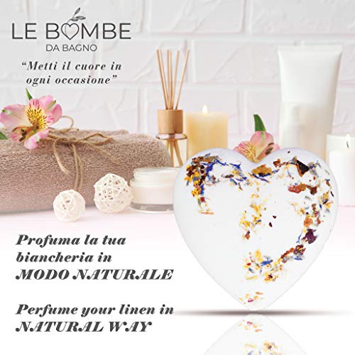 Bomba de Baño Hecha en ITALIA | 6 piezas | Bombas de Baño Orgánicas Perfumadas Efervescentes Con Colorante Natural y Veganas | Baño Relajante para adultos y niños | Set de regalo