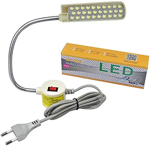 Bonlux 30 LED Bombilla Luz Fría Para Máquina de Coser de Trabajo de cuello de cisne Con Base Magnética De Montaje Para Todos Máquina de Coser de Iluminación