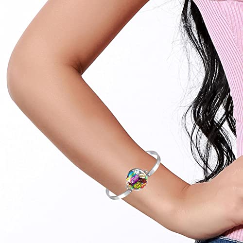 Boom Bubble Rocket Despertador Gang Brazalete tipo brazalete para mujeres y niñas, pulseras ajustables de acero inoxidable para joyería, cumpleaños, Navidad, amigos, regalos
