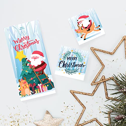«BOOM» Merry Christmas Explosiva Tarjeta Navidad Confeti, Sorpresa 3D Pop up, Felicitaciones Navideñas Originales para Amore, Familia, Amigos, Colegas, Niños