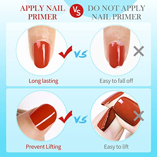 BORN PRETTY Deshidratador y Primer para Uñas, Primer Uñas de Gel Acrílica sin ácido Nail Prep Prebase de unión deshidratada natural para polvos acrílicos y esmalte de uñas en gel 15ml / 0.50fl.oz