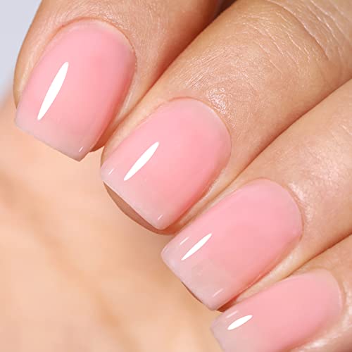 BORN PRETTY Esmalte de uñas UV Rosa natural, 10ml Shellac Rose Esmalte de uñas de gel natural Tonos rosados Serie de fresa Esmalte de uñas en gel de color Esmalte de uñas UV-LED Esmalte
