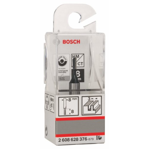 Bosch 2 608 628 376 - Fresas de ranurar - 8 mm, D1 3 mm, L 8 mm, G 51 mm (pack de 1)