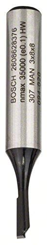 Bosch 2 608 628 376 - Fresas de ranurar - 8 mm, D1 3 mm, L 8 mm, G 51 mm (pack de 1)