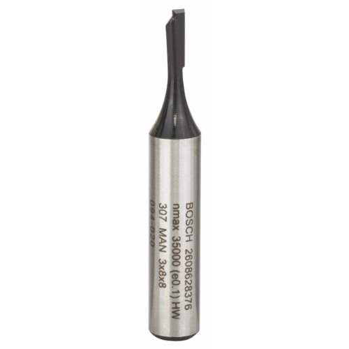 Bosch 2 608 628 376 - Fresas de ranurar - 8 mm, D1 3 mm, L 8 mm, G 51 mm (pack de 1)