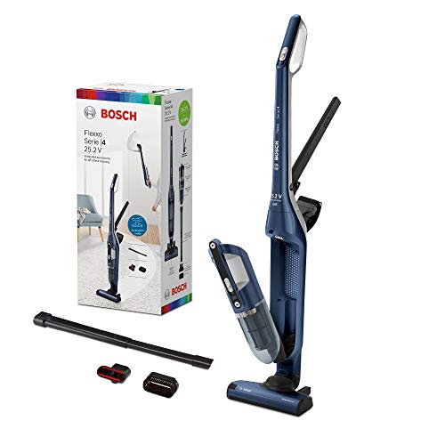 Bosch Flexxo Serie I 4 BCH3P255 - Aspiradora sin cable y de mano, de 25.2V, hasta 55 minutos de autonomía, color azul