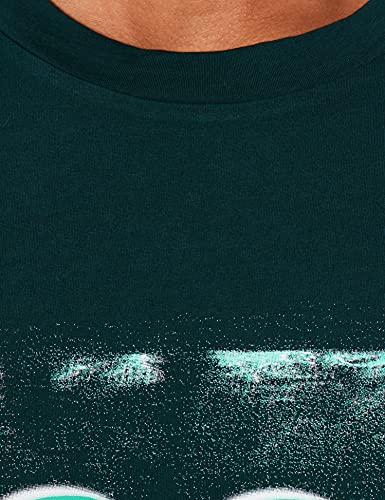 BOSS Logotipo Bordado Camiseta, Dark Green 305, XXL para Hombre