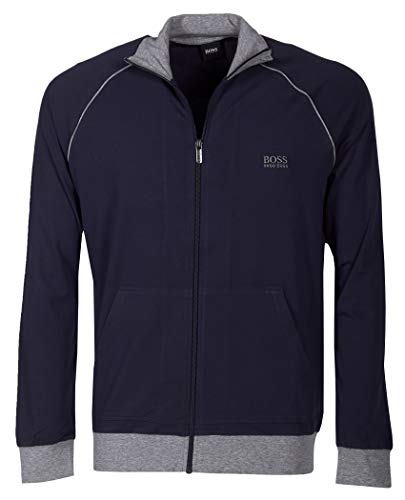 BOSS Mix&Match Jacket Z Sudadera, Azul (Dark Blue 409), L para Hombre