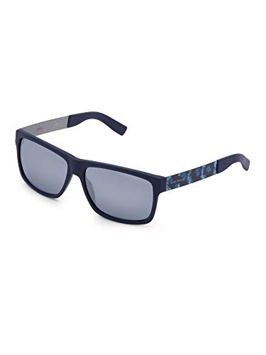 BOSS Orange BO 0196, Gafas de Sol Unisex, Azul (Bl Antcblazu With Black Fl Lens), 59 mm