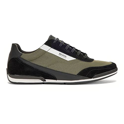 BOSS Saturn_Lowp_mxmt, Zapatillas Hombre, Dark Green 305, 43 EU