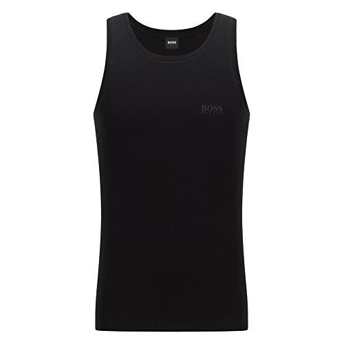 BOSS Tank Top Original Camiseta de Tirantes, Negro (Black 001), L para Hombre