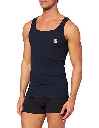 BOSS Tank Top RA 2.0 Camiseta de Tirantes, Navy410, XL para Hombre