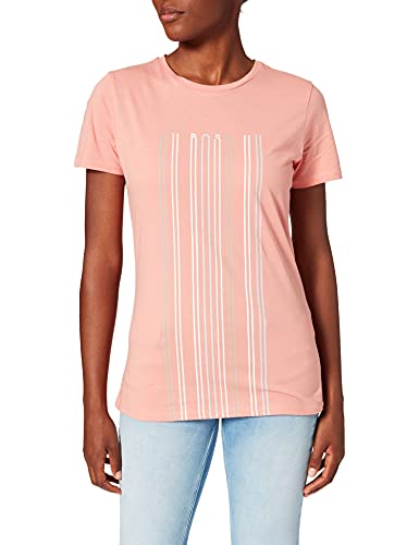 BOSS Teblurred Camiseta, Naranja (Light/Pastel Orange 835), Small para Mujer