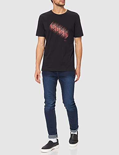 BOSS tee 3 Camiseta, Negro1, S para Hombre