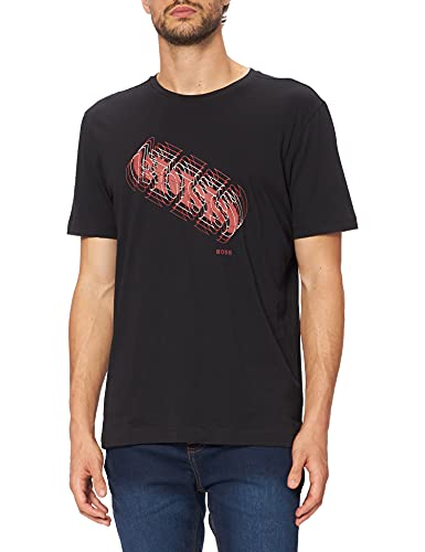 BOSS tee 3 Camiseta, Negro1, S para Hombre