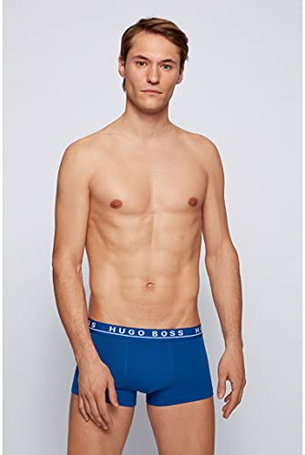 BOSS Trunk 3Pack Co/El Bóxer, Azul (Open Blue 487), Medium para Hombre