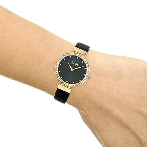 BOSS Watches Reloj Analógico para Mujer de Cuarzo con Correa en Cuero 1502477
