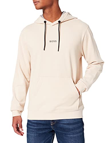 BOSS Weedo 1 Sudadera con Capucha, Blanco Abierto 131, M para Hombre