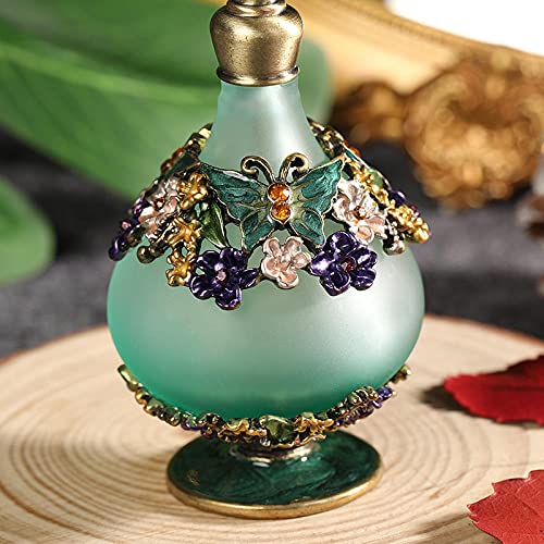 Botella De Perfume Vacía Perfume Recargable Frascos Para Perfume Decoración Del Arte De La Boda Del Regalo De La Boda De La Boda De La Boda De La Boda Del Metal De La Mariposa Antigua De La Mariposa-2