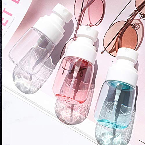 Botella de Spray Pequeña,3 Piezas Botella de Spray de Niebla Fina, Botellas de Spray de Viaje, para Diversas Diluciones de Líquidos, con Tapas Antipolvo y Cabezal de Pulverización (30 ml)