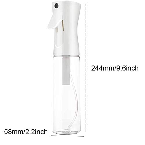 Botella Frasco de Spray, Botella Pulverizador Agua Peluqueria Fina Niebla Continuo Pulverizador Recargable spray Rizos pulverizar para Pelo Cara plantas, limpieza