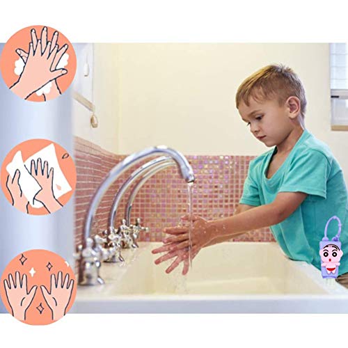 Botellas de Viaje Portátiles - para Niños de Silicona para Desinfectante de Manos Contenedor de Viaje Contenedor Desinfectante de Manos a Prueba de Fugas Rellenable,Color Aleatorio(6 Pack)