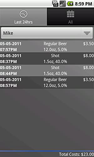 Bottoms Up! Alcohol & Drink Tracker