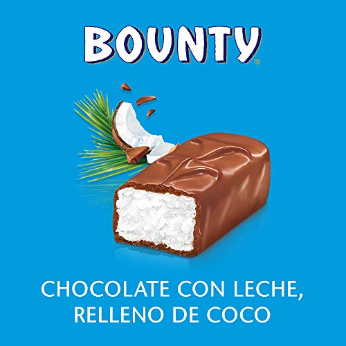 Bounty Chocolatina de Coco recubierta con un delicioso Chocolate con leche (24 x 57g)