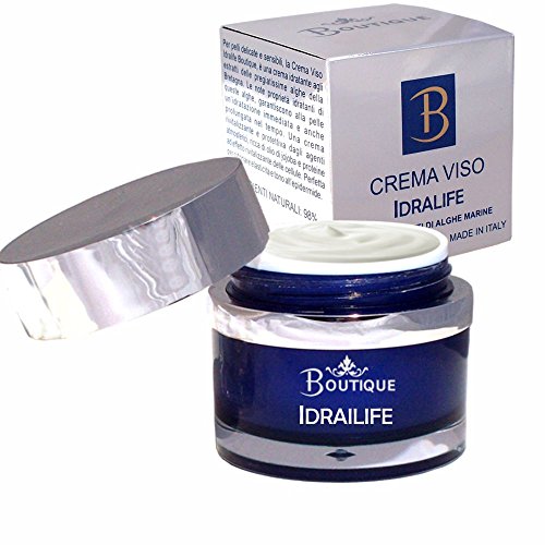 Boutique - Crema facial Idralife hidratante con extractos de algas de Brittany, aceite de Jojoba y extracto de Caléndula - 50 ml